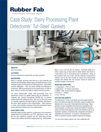 Productos Detectomer® en la industria láctea