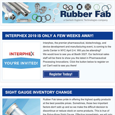 Rubber Fab eNewsletter Archiv